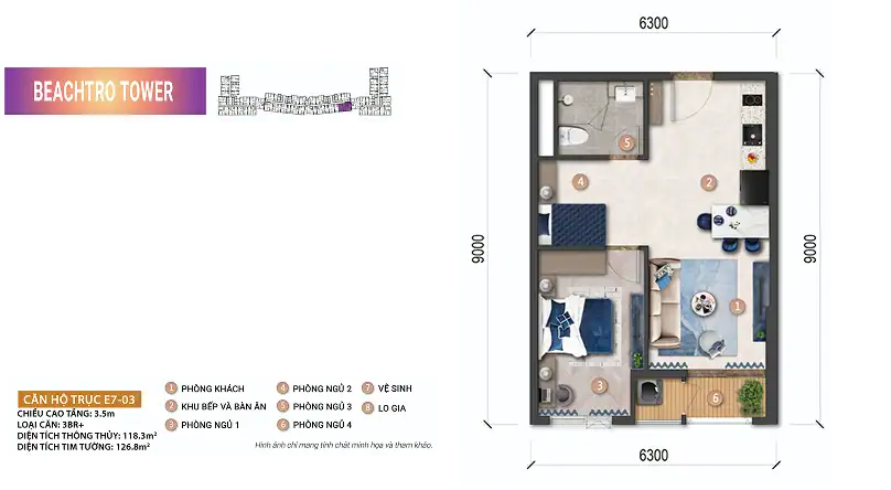 3BR+